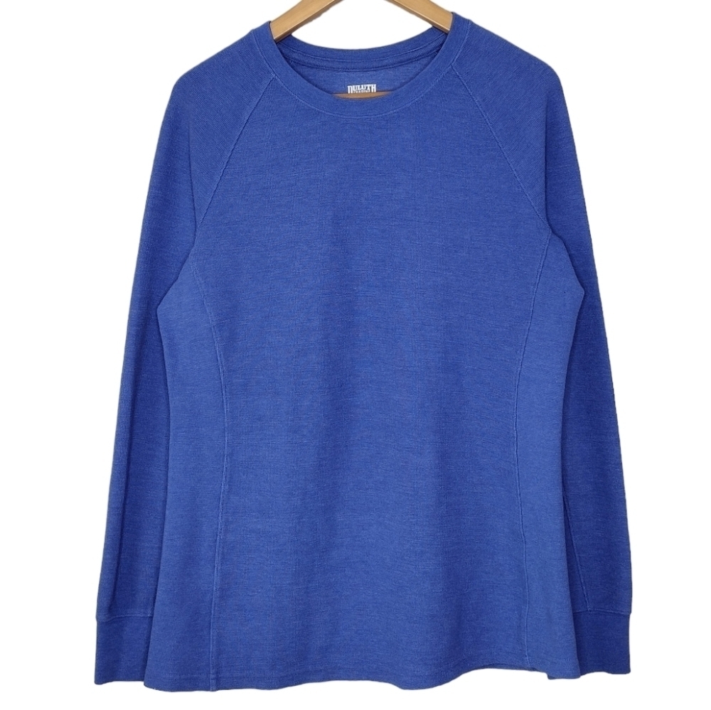 Duluth Trading Co Men's Blue Pullover Crew Neck Long Sleeve Shirt Size M
